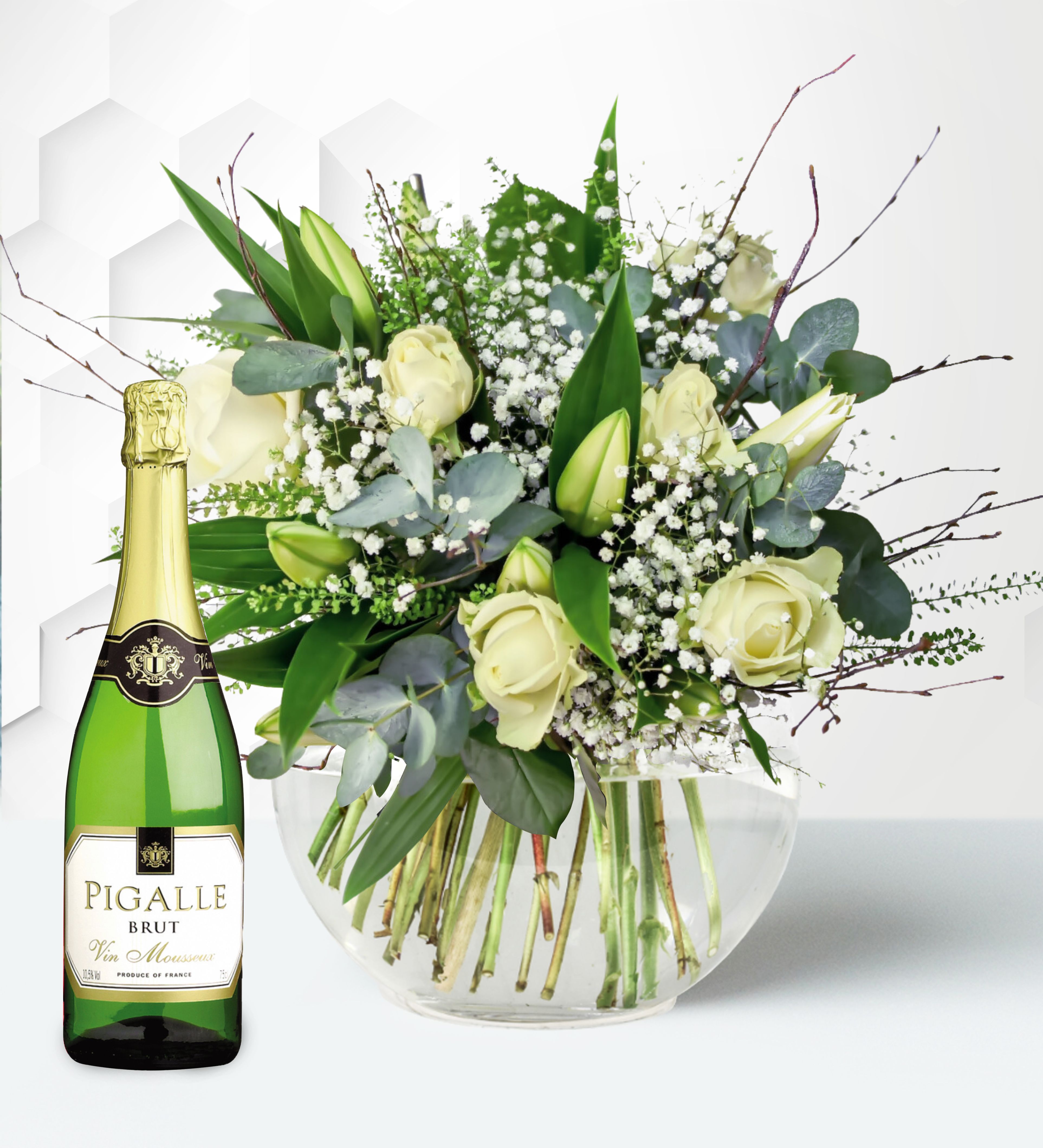 Purity with Fizz Prestige Flowers