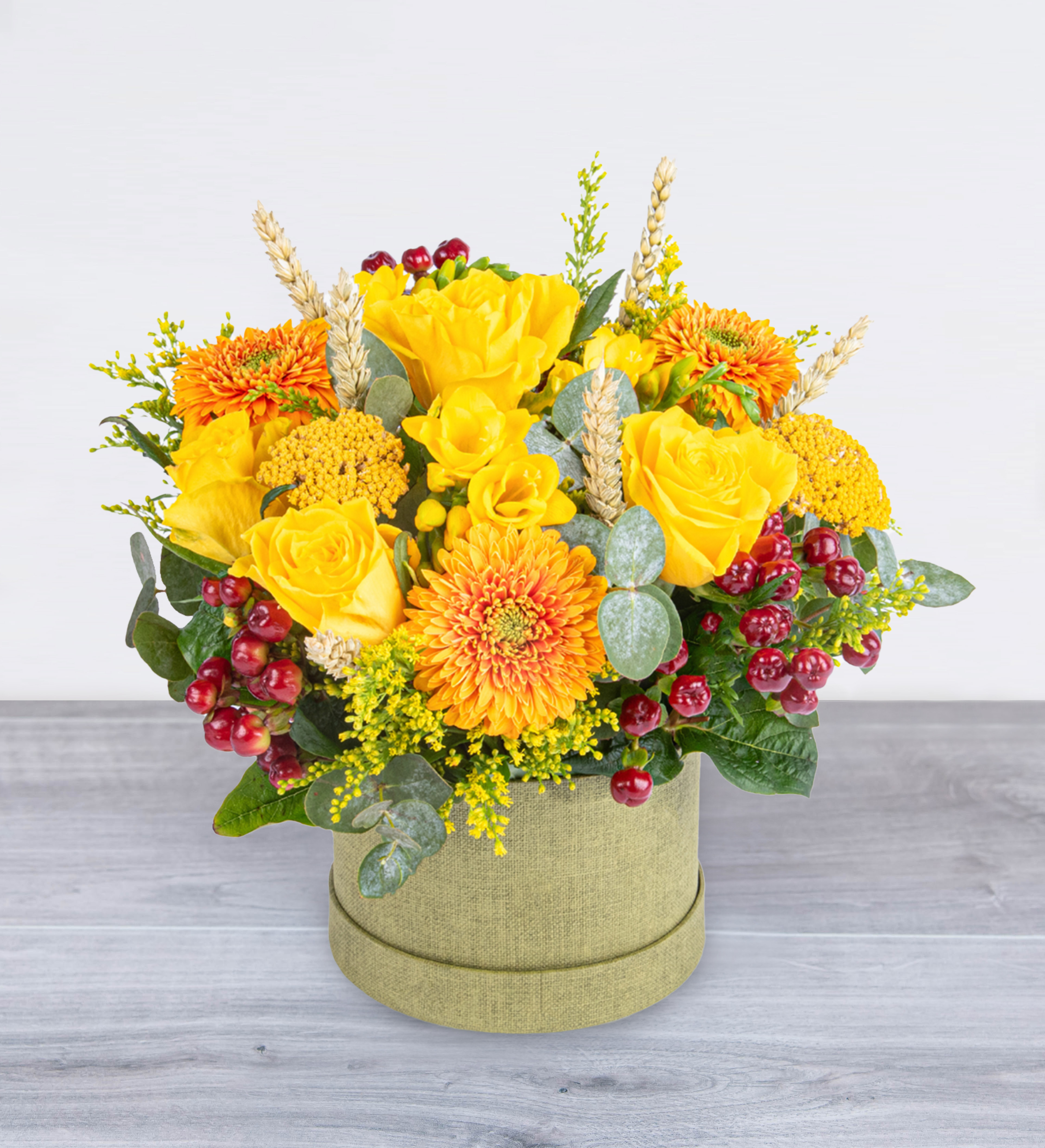 Luxe Autumn Hatbox Prestige Flowers