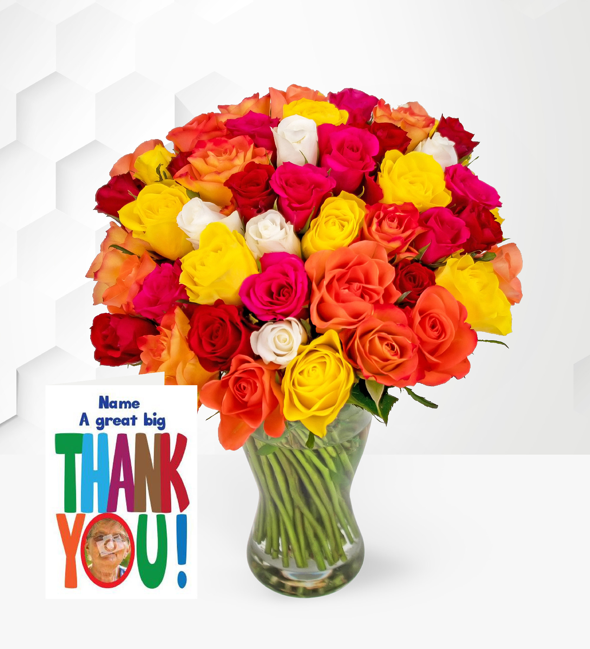 40 Roses with Anniversary Card Prestige Flowers